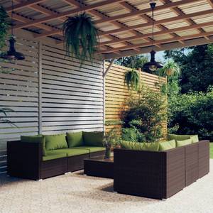 Salon de jardin (lot de 7) 3013630-5 Marron - Vert