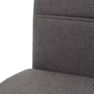 Esszimmerstuhl G55 (6er-Set) Braun - Grau - Textil - 68 x 97 x 64 cm