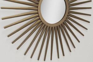 Wandspiegel Flattered Gold - Metall - 92 x 92 x 3 cm