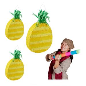 3 x Pinata Ananas 3er Set