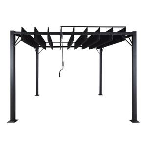 Pergola L40 Grau - Metall - 290 x 213 x 295 cm