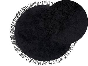 Tapis à poil long BITLIS Noir - 140 x 140 cm