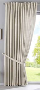 Vorhange Cationic Seidenmatt Landhaus Beige - 140 x 225 cm