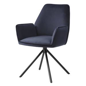 Chaise pivotante G67 (lot de 6) Anthracite - Noir - Bleu