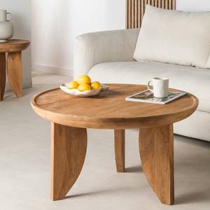 Table basse Jepara Marron - En partie en bois massif - 84 x 46 x 84 cm