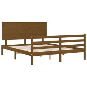 Bettgestell-K-16458 Braun - Holzwerkstoff - 156 x 83 x 206 cm