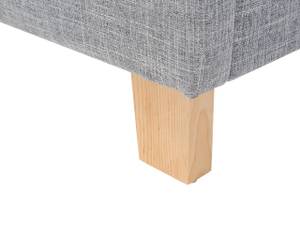 Doppelbett SENNEZ Grau - Hellgrau - Eiche Hell - Breite: 155 cm