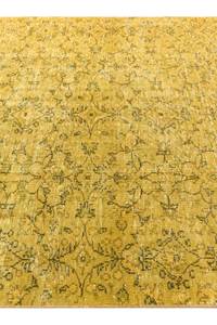Teppich Ultra Vintage LXXXVII Gelb - Textil - 193 x 1 x 295 cm