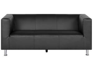 3-Sitzer Sofa FLORO Schwarz - Silber