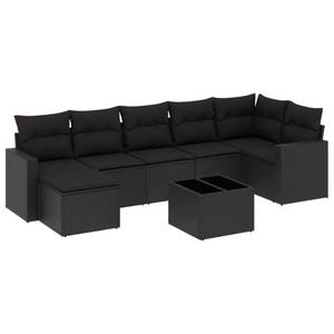 Gartensitzgruppe K5185(8-tlg) Schwarz - Massivholz - 69 x 62 x 66 cm