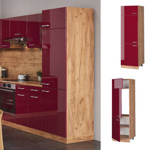 Armoire pour frigo R-Line 37148 Bordeaux brillant - Imitation chêne truffier de sonoma