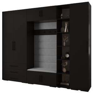 Garderobe Inova 3 Z11 Schwarz - Grau - Schwarz