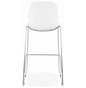 Tabouret De Bar BERLIN Blanc - Gris