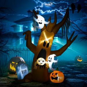 Halloween Geisterbaum 844-681V90MX Braun - Textil - 90 x 240 x 200 cm