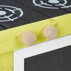 Matschküche aus Holz für Kinder Schwarz - Grau - Gelb - Holzwerkstoff - Kunststoff - 89 x 90 x 46 cm