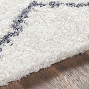 Hochflor Shaggy Teppich TOLEDO Weiß - Kunststoff - Textil - 160 x 3 x 220 cm