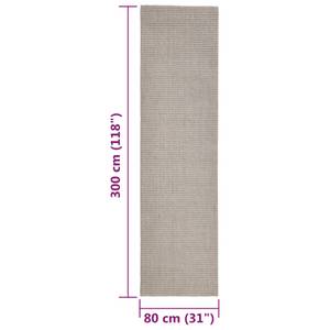 Sisalteppich 3032244-3 Sandbraun - 80 x 300 cm