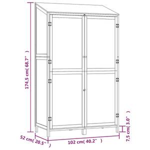 Gartenhaus 3013626 Anthrazit - 102 x 174 cm