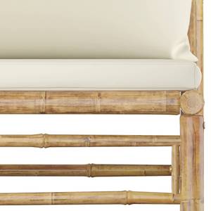 Garten-Lounge-Set (3-teilig) 3009675-3 Weiß - Bambus - 65 x 30 x 65 cm