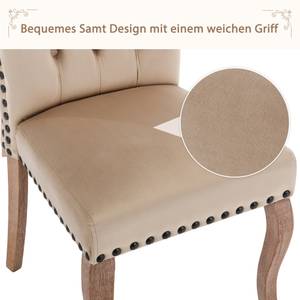 Esszimmerstuhl 2er-Set Asteria Ⅸ Beige