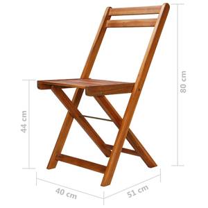 Bistro-Set (3-teilig) 44013 Braun - Massivholz - Holzart/Dekor - 50 x 116 x 83 cm