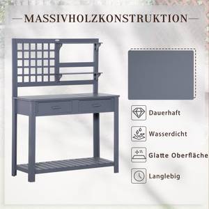 Pflanztisch 845-666V01 Grau - Massivholz - 42 x 142 x 105 cm