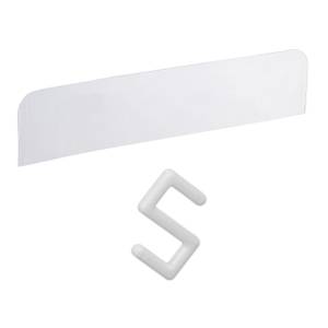 Tablette de lit extensible Blanc - Matière plastique - 30 x 9 x 22 cm