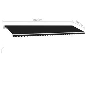 Avent rétractable 3006544-1 Anthracite - 1 x 350 x 600 cm