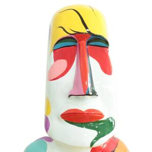 Statue tête île de Pâques H43 cm - MOAI Porcelaine - 28 x 43 x 17 cm