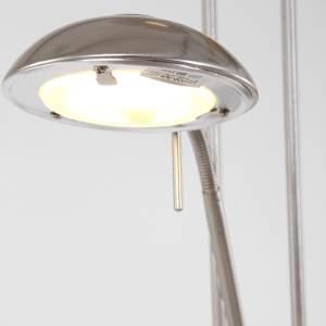 LED-Stehleuchte Mexlite 2-flammig Nickel matt