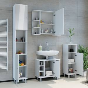 Meuble sous vasque simple Fynn 30178 Blanc brillant - Blanc