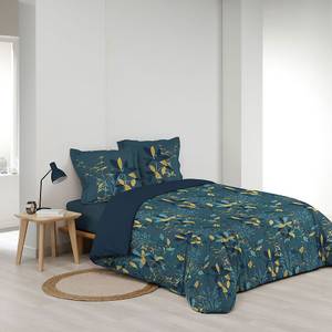 Housse de couette + 2 taies d'oreiller G Bleu - Textile - 240 x 1 x 260 cm