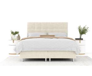 Boxspringbett Chanton Weißgold - Breite: 160 cm