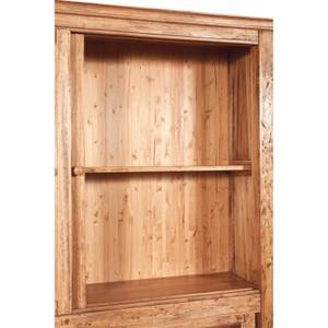 Vitrinenschrank COUNTRY II Braun - Massivholz - 37 x 212 x 154 cm