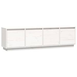 TV-Schrank D894 Weiß - Massivholz - 37 x 45 x 156 cm