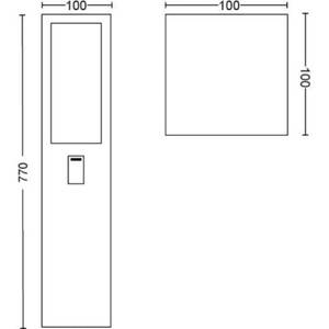 Wegeleuchte Impress Höhe: 77 cm