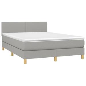 Boxspringbett 3017288-3 Hellgrau - Tiefe: 193 cm