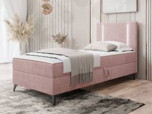 Boxspringbett Ono 1 Links Hellrosa - 95 x 207 cm