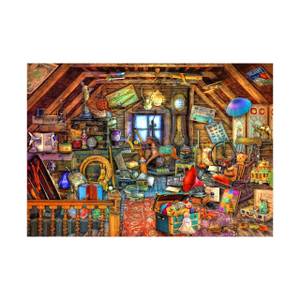 BluebirdPuzzle Wimmelbild Dachboden Papier - 24 x 5 x 34 cm