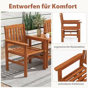 Sitzgruppe VH33980DE(3-teilig) Braun - Holzwerkstoff - Breite: 60 cm