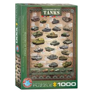 Puzzle Geschichte der Panzer 1000 Teile Papier - 26 x 6 x 36 cm