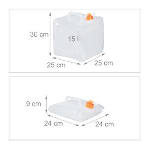 Faltbarer Wasserkanister im 4er Set 25 x 30 x 25 cm