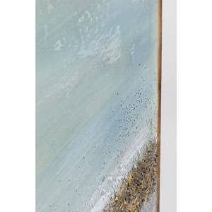 Acrylbild Abstract Horizon Blau - Textil - 100 x 200 x 4 cm