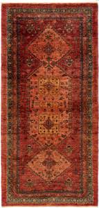 Tapis de couloir Kashkuli LXXXIII Rouge - Textile - 88 x 1 x 185 cm