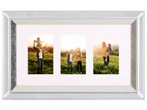 Fotorahmen MAKENI Beige - Silber - Glas - 50 x 32 x 5 cm