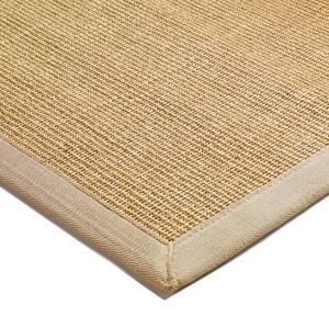 Tapis sisal et coton LINDO Marron clair - 120 x 180 cm