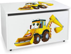 Holz Kinderbank auf Rädern Holzwerkstoff - 40 x 46 x 71 cm