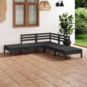 Mobilier de jardin (lot de 5) 3010502 Noir