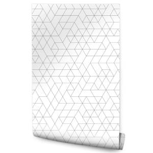 Papier Peint Motif Géométrique Mosaïque Noir - Blanc - Papier - Textile - 53 x 1000 x 1000 cm