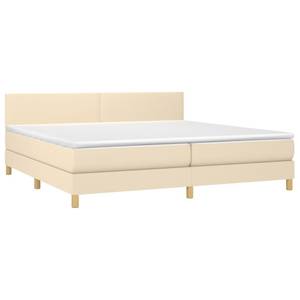 Lit à sommier tapissier 3017288-4 Crème - Largeur : 200 cm